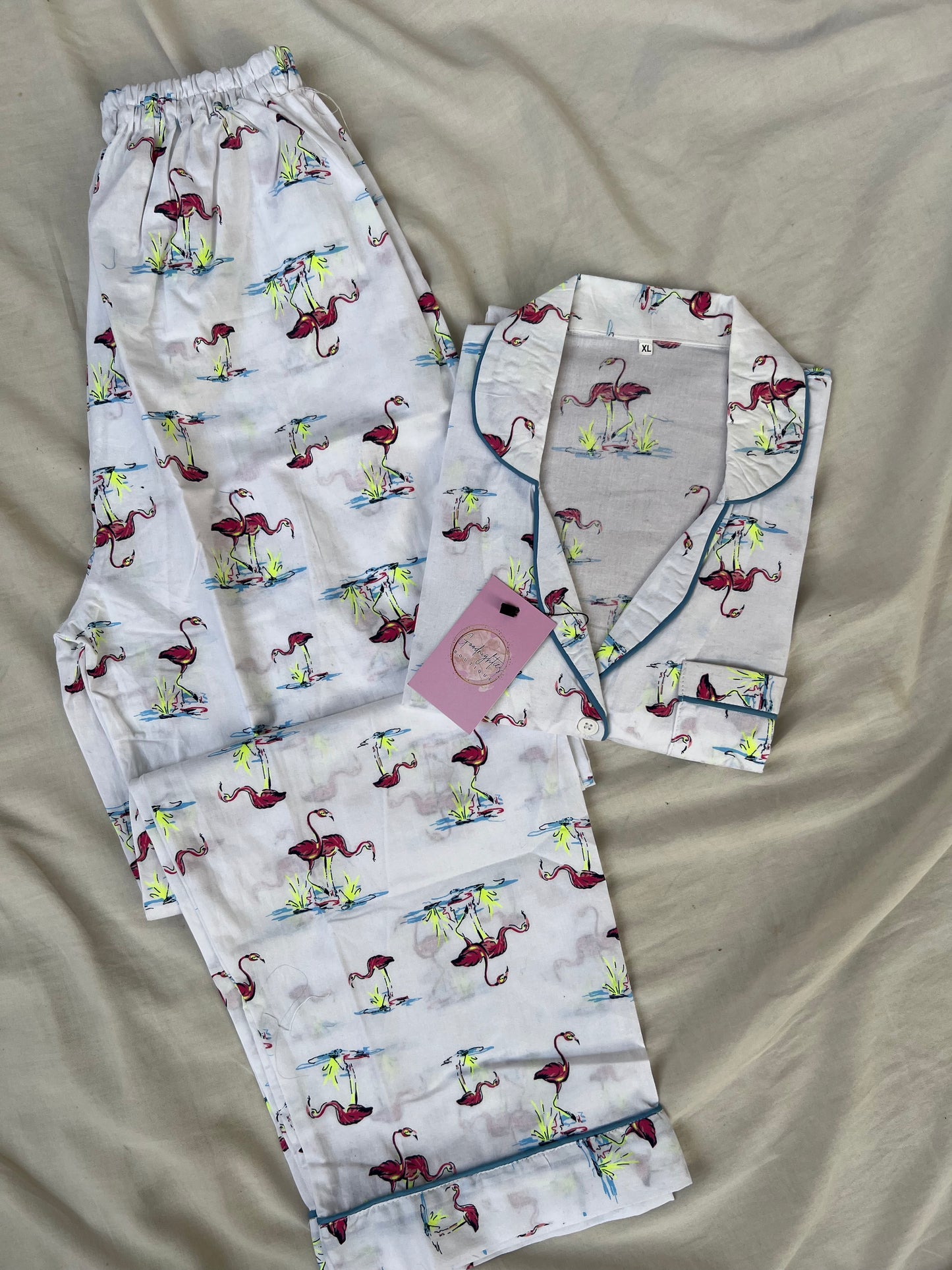 Flamingo cotton pj suit