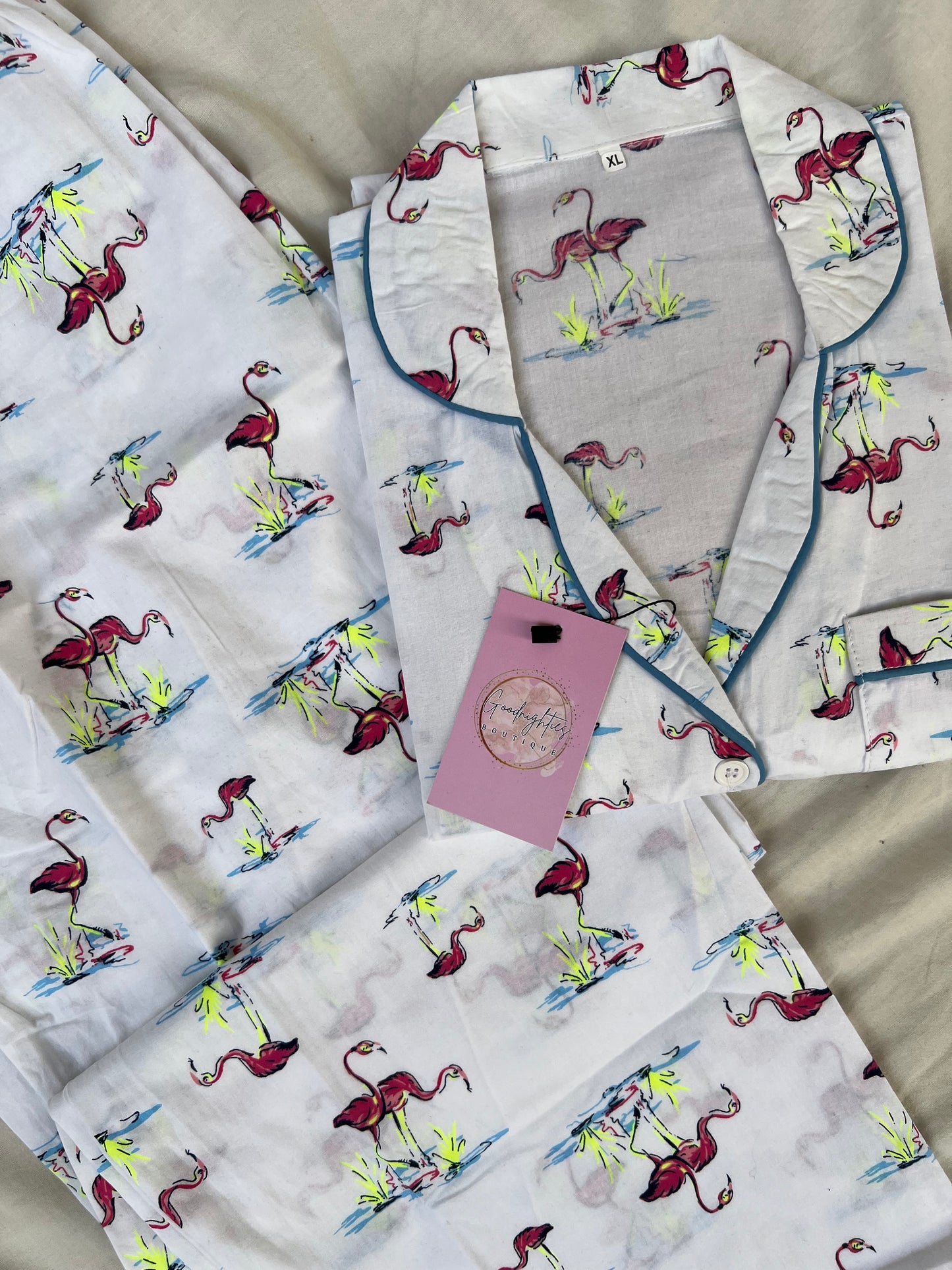 Flamingo cotton pj suit