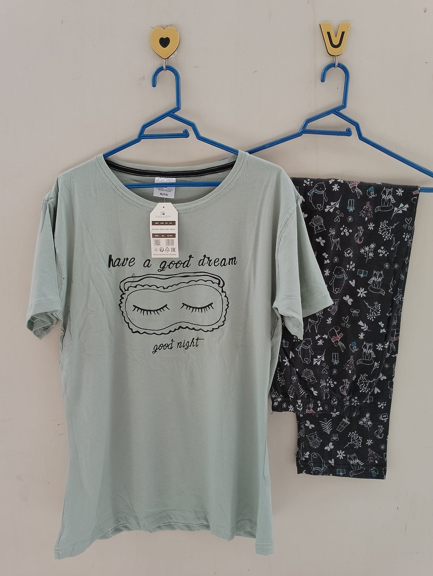 Goodnight cotton jersey nightsuit