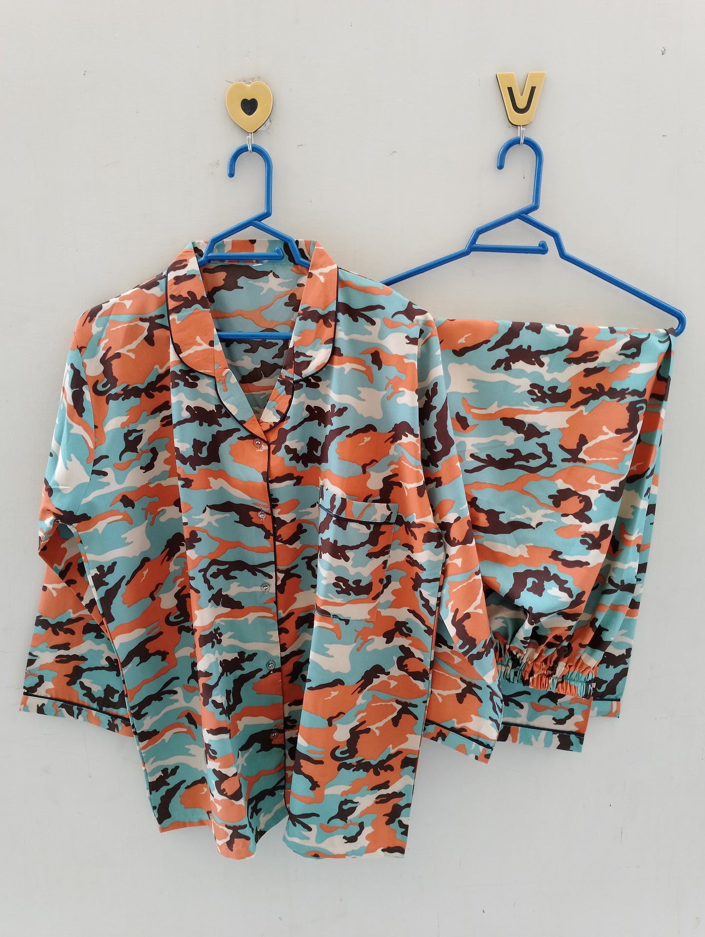 Camo cotton pj suit